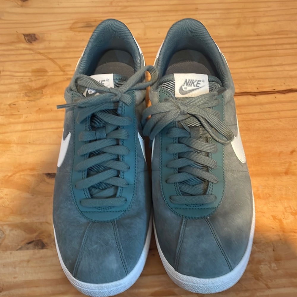 Nike green suede